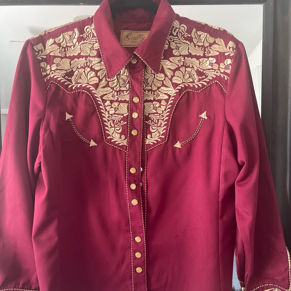VTG EMBROIDERED WESTERN LADIES SHIRT